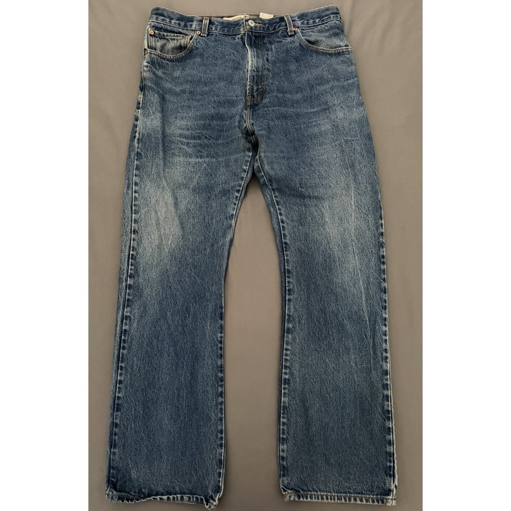 Vintage Levis 517 Jeans Mens Size 36x34 Blue Denim Boot Cut Stretch Medium Wash